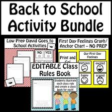 back to school activity bundle