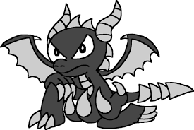 Black And White Spyro Shadow Spyro By Blackrhinoranger On Deviantart Spyro And Cynder Shadow Skylanders Spyro