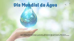 O dia mundial da água (dma) é celebrado no dia 22 de março. Azyud80t5qdthm