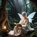 The set is in a fairy world, a realm of light and ma...