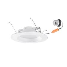 Globe Electric 5 6 Energy Star White Integrated Led Retrofit Recessed Lighting Kit 91148 Brickseek