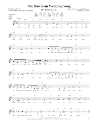 Andy Williams The Hawaiian Wedding Song Ke Kali Nei Au From The Daily Ukulele Arr Liz And Jim Beloff Sheet Music Pdf Notes Chords Standards Score Ukulele Download Printable Sku 184482