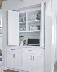 Great Way To Hide Appliances Hide Appliances Stylish Kitchen Countertop Appliance Storage