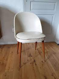 Dhp emily chaise lounger with chrome legs, vanilla faux leather. Chaise Vintage Annee 50 Luckyfind