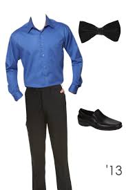 Men S Formal Black Dress Pants Shoes Bow Tie And Blue Collared Dress Shirt Dapper Neat Fancy Classy Handso Blue Shirt Dress Black Dress Formal Fashion