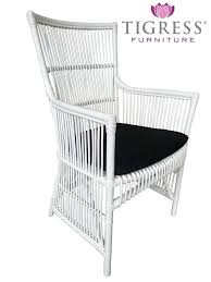 Connor Hampton Style White Cane Rattan Dining Chair Occasional Armchair Wicker Ebay Rattan Dining Chairs Occasional Chairs Occasional Armchairs