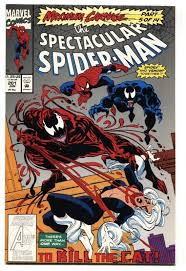 Venom later decided to absorb the carnage symbiote for good, during which kasady retained the carnage persona by costuming himself in red paint and continuing his killing sprees (albeit as. Spectacular Spider Man 201 Marvel Comics Venom Carnage Comic Books Modern Age Marvel Spider Man Superhero Hipcomic