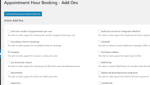 Using The Coupon Codes Add On In The Appointment Hour Booking Plugin Appointment Hour Booking
