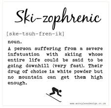 Einzigartige Definition Watercolor Skizophren Grusskarte Skifahrer Spruche Grukarte Sprche Zitat Funny F Skiing Quotes Funny Ski Quotes Skiing Humor