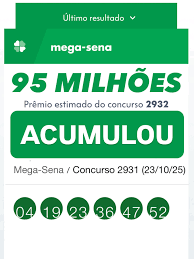MEGA SENA acumulou em 95 MILHÕES.