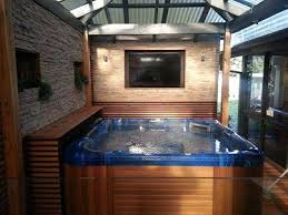 Swimming pools not only can be used for swimming, but you can also make it a place to hold an event at night or during the day, such as burning a barbeque with your family or inviting friends during birthdays. Landscaping Ideas For Outdoor Spas Home Yard Landscaping