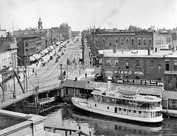 Shorpy Historical Photo Archive Huron Street 1910 Port Huron Michigan Port Huron Huron