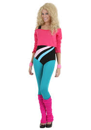 Vintage 80's jazzercise leotard aerobics dance the body co high cut bodysuit szm. 80 S Workout Girl Costume For Women