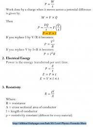 As Level Physics Formula Sheet In 2020 Physics Formulas Physics Work Energy And Power
