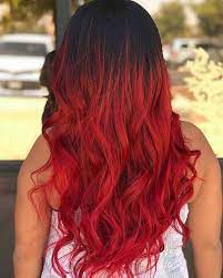 If you have cool toned skin, you'll likely look best with red purples, but if you have a warm skin tone, you should try something that is true red or with hints of orange. 23 Rote Und Schwarze Haarfarbe Ideen Fur Mutige Frauen Hair Color For Black Hair Red Ombre Hair Brown Ombre Hair