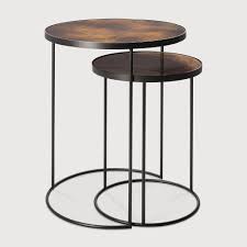 Maybe you would like to learn more about one of these? Bronze Copper Nesting Side Table Set