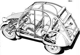 Citroen 2 Cv Cutaway Images Citroen Traction Avant Citroen Citroen Traction