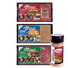 Kosher salt is the best kind of salt for seasoning a steak because its coarse crystals will really grab onto the meat. Gary S Custom Starter Pack Wow Seasoning 6 Packages Gary S Quicksteak