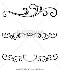 Scroll Page Ornament Stock Vector Stock Photos Bigstock Scrollwork Stencil Patterns Swirls