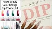 Buy azure beauty 59 colors shiny dipping powder no need led lamp dry gradient color dip system powder nail art pigment holo powder at aliexpress for us . Azure Beauty Color Changing Dip Powder Kit Review Youtube