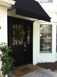 Black And White Awning Fabric Inspired Design Awning Over Door Front Door Awning Modern Front Door