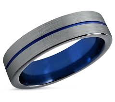 Matching Black And Blue Wedding Rings Mens Wedding Band Blue Silver Wedding Ring Tungsten Ring Etsy Mens Wedding Bands Blue Mens Wedding Bands Mens Silver Wedding Bands