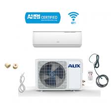 How do ductless air conditioners work? Aux 12000 Btu Ductless Air Conditioner Heat Pump Mini Split Wifi Module Device Ductless Split System Air Conditioners Home Garden