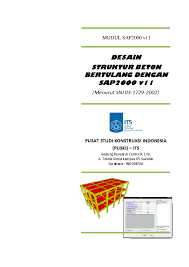 Lanjutan dari sekuel perdana seri 1 sebelumnya, kini telah terbit buku sap2000 seri 2 : Pdf Modul Sap2000 V11 Nawy Sipil Academia Edu