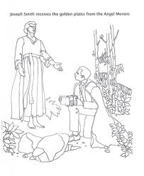 By the power of god joseph smith was able to translate the plates into a language that we would be able. Angel Moroni Give Joseph Smith The Golden Plates Coloring Page Intended For Joseph Smith Coloring Pages Coloring Pages Joseph Smith Angel Coloring Pages