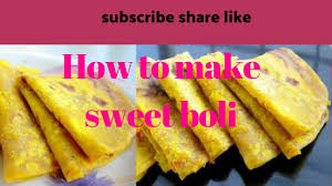 How To Make Sweet Boli At Home Youtube