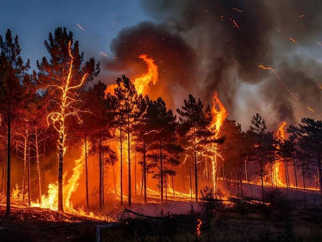 Biscarrosse : 2 500 ha ravag&eacute;s, 23 000 &eacute;vacu&eacute;s et 600 pompiers�