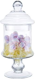 I keep these in my guest bathrooms stocked with collected. Amazon Com Diamond Star Clear Glass Apothecary Jar Decorative Candy Buffet Jars Elegant Glass Storage Containers Height 12 Body 6 Home Kitchen