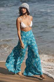 Fp One Aloha Printed Wide Leg Pants In Bridget Floral Modesens