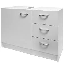 Meuble Rangement Sous Lavabo Avec 3 Tiroirs Blanc Salle De Bain Armoire Achat Vente Meuble Vasque Plan Meuble Rangement Sous Lavab Soldes Sur Cdiscount Des Le 20 Janvier Cdiscount