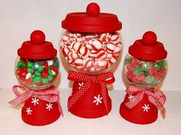 Diy Christmas Candy Holders Cheap Christmas Crafts Christmas Candy Jars Christmas Crafts To Make
