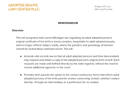We did not find results for: Michigan Original Birth Certificates Adoptee Rights Law