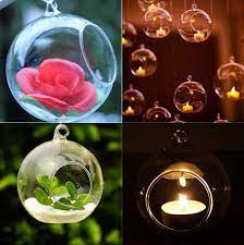 For added decorating flexibility, consider opting for perfectly matched 2 and 3 candle holders, also available inside our store. Round Bubble Hanging Clear Glass Terrarium Air Plant Tea Light Candle Holder X 1 Tea Light Candle Holders Accessories Home Garden Worldenergy Ae