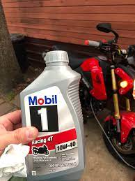 Make it a habit to visually inspect your brake pads on the bike i change my own oil, and on my 2018 speedmaster that is every 10k miles after the first change at 500 miles. Honda Quoted Me 60 Dollars To Do My Oil Change On My Bike I Did It Myself For 10 Gotta Love How A Grom Only Needs A Qt Of Oil Hondagrom
