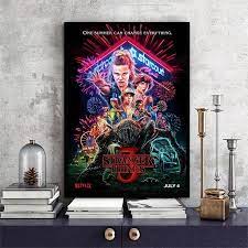 Stranger things painting season 3. Cuadros Stranger Things Poster Season 3 Posters Canvas Painting Characters Retro Tv Movie Prints Wall Art Pictures For Kids Room Flash Deal 821d Goteborgsaventyrscenter