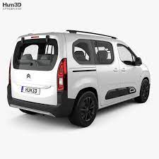 3d Model Of Citroen Berlingo 2018 Citroen Berlingo 3d Model Citroen
