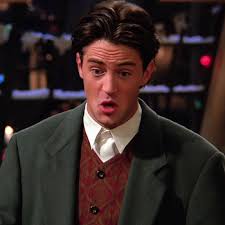 Joey shows the friends his new apartment. Chandler Bing Chandler Friends Friends Season 1 Matthew Perry Friends