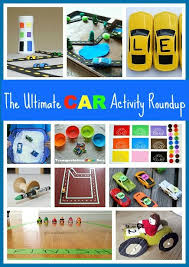 40 Toy Car Activities For Toddlers And Preschoolers All Kinds Of Ways To Learn Create And P Car Activities Toddler Car Activities Transportation Activities