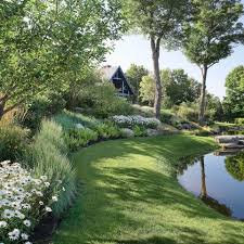 Berm Landscape Design Ideas Pictures Remodel And Decor Landscape Design Traditional Landscape Pond Landscaping