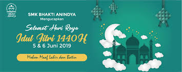Semoga pantun dan ucapan selamat hari raya ini dapat memberi idea bagi ucapan anda pada hari raya tahun ini. Smk Bhakti Anindya Tangerang Selamat Hari Raya Idul Fitri 1440 Hijriah