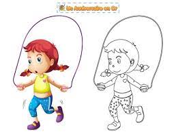 coloriage corde a sauter des sports un anniversaire en or de jonglerie