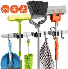 Fyrcomft broom hangers hold up to 35lbs which is very durable for long use easy to install and use: 25 Top Rated Products On Amazon That Customers Constantly Buy And You Should Too Broom Holder Broom Hanger Broom Rack