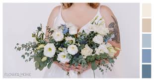 Her love of nature drew her to cultivating flowers. Dusty Blue Cream Wedding Flower Moodboard Diy Wedding Flower Packages Flower Moxie