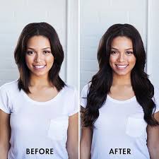 Before And After Transformation With 160g Dark Brown Luxy Hair Extensions On Ashleyymari3 Lu Luxy Hair Hair Extensions Before And After Luxy Hair Extensions