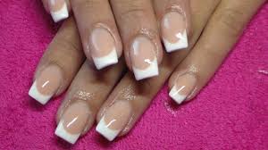 Nails grow naturally on fingers and those who have problem with their. Acrylic Nails Pink And White French Youtube
