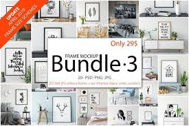 Frame Mockup Bundle Vol 3 Frame Mockups Mockup Design Mockup
